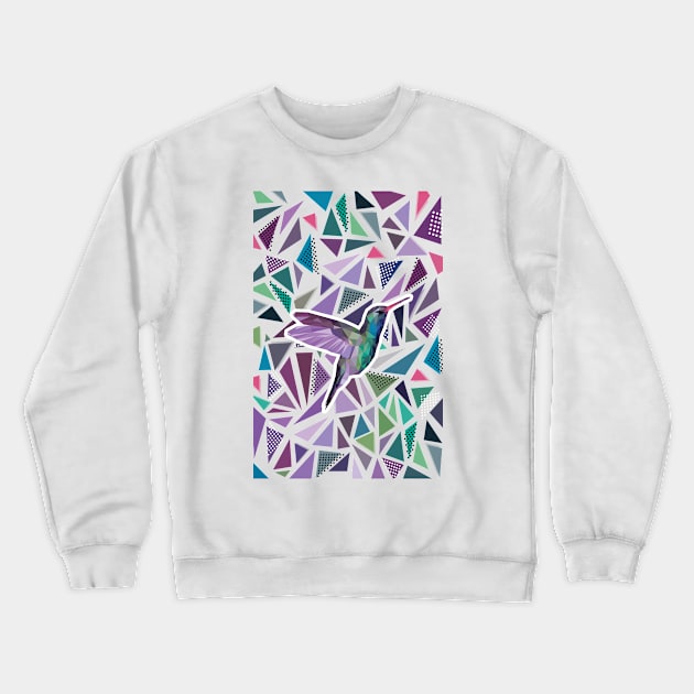 Hummingbird Crewneck Sweatshirt by LotusArtStudio